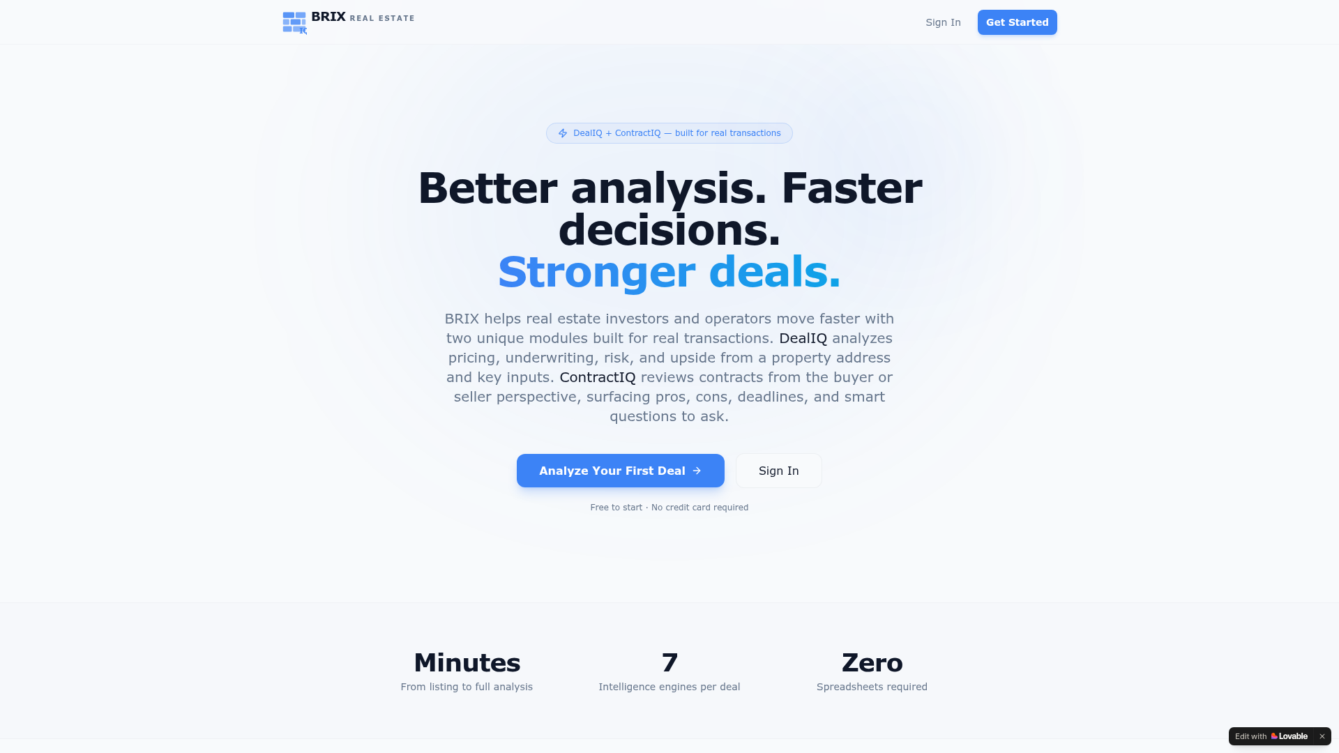 BRIX REAL ESTATE real estate — preview